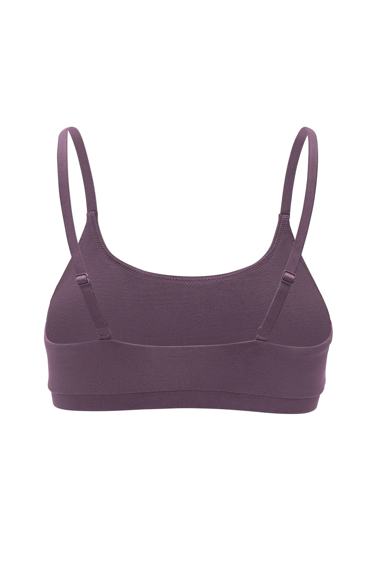 Women's Scoop Neck Bralette in Currant