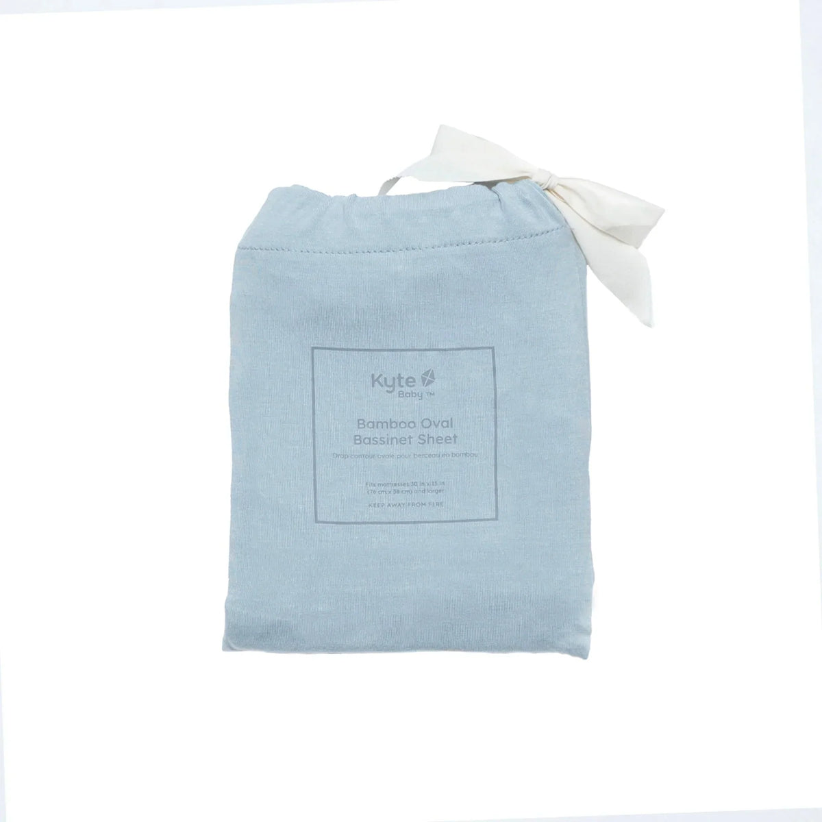 Oval Bassinet Sheet in Fog