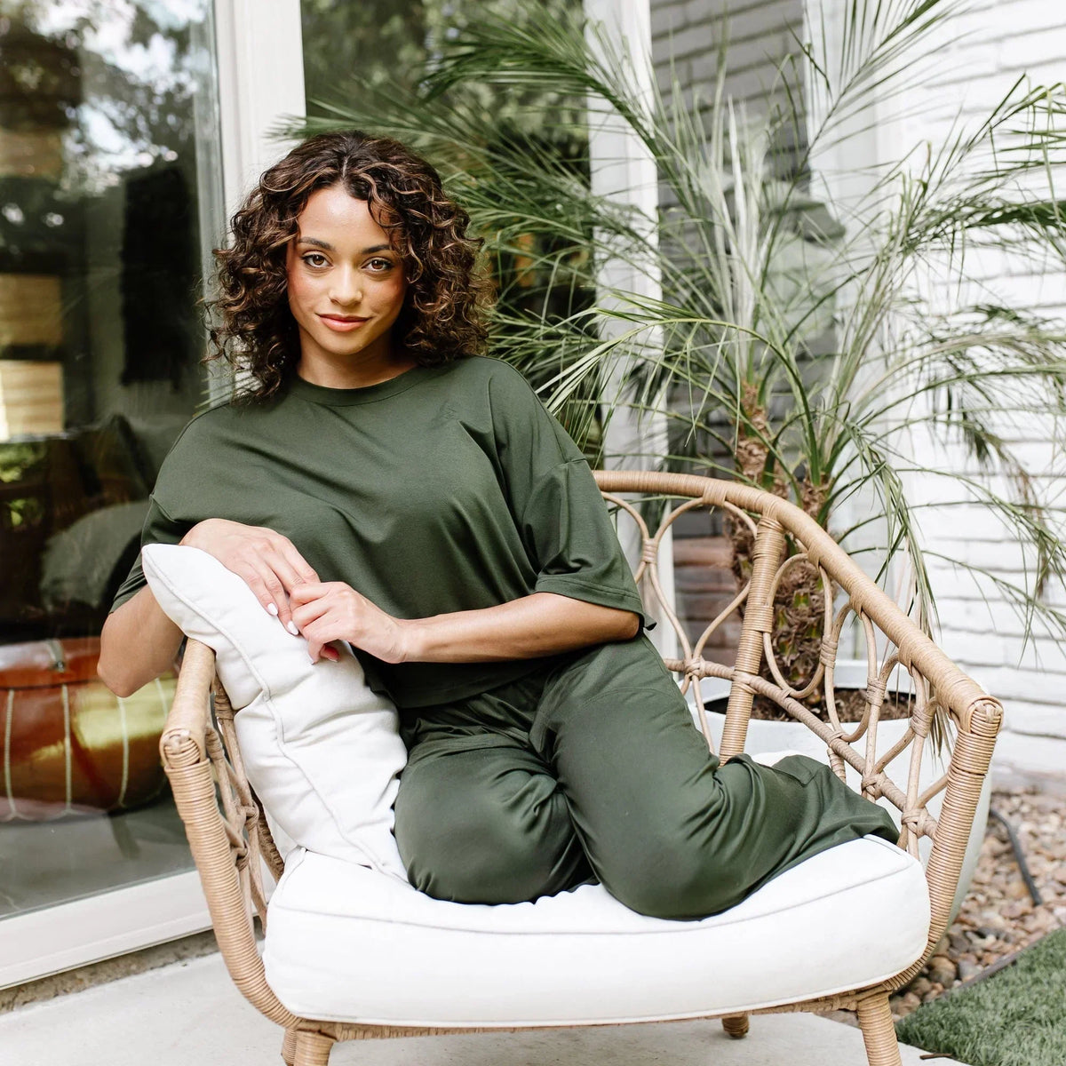 Women's Short Sleeve Tee in Fir
