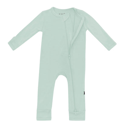 Zippered Romper in Sage