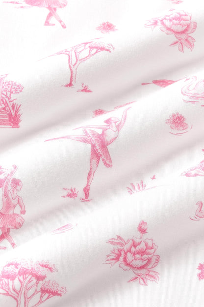 Standard Pillowcase in Toile Ballet