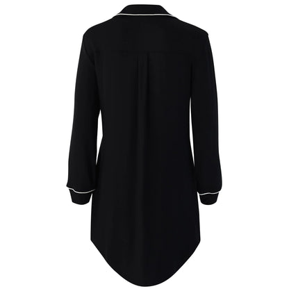 Long Sleeve Women’s Nightshirt in Midnight