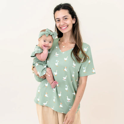Twirl Bodysuit Dress in Silly Goose