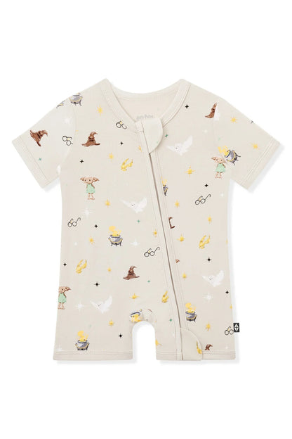 Zipper Shortall Romper in Starry Icon