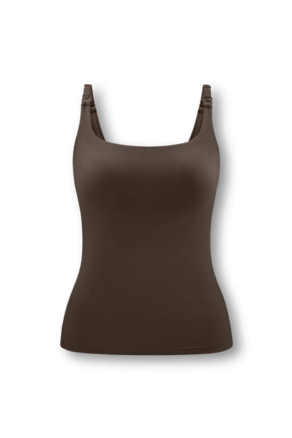 Women's Nursing Tank in Toffee