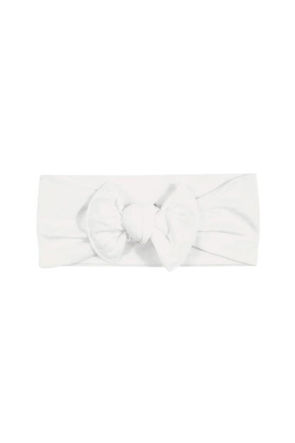 Knotted Bow Headband in Cloud