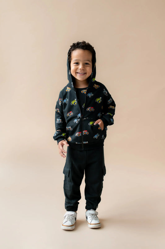 Zip-Up Hoodie in Monster Truck