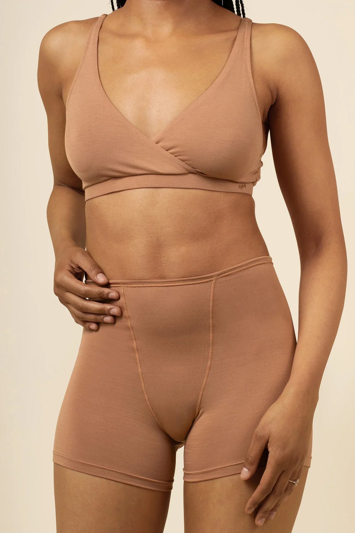 Women's Boxer in Latte